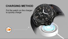 Light Smart Outdoor Sports Watch Charging Bluetooth Heart Rate Heat Multifunctional Waterproof Swimming Dual Display Touch Screen Watch