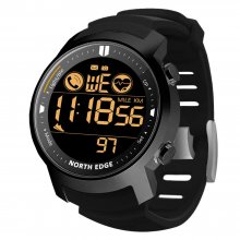 Smart sports metal watch heart rate waterproof swimming bluetooth watch calorie consumption tactical watch