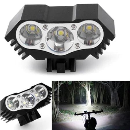 Bicycle Light Glare Mountain Bike Headlight Accessories Waterproof - M3 DC red + apron